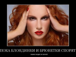 Приколы про рыжих девушек с надписями